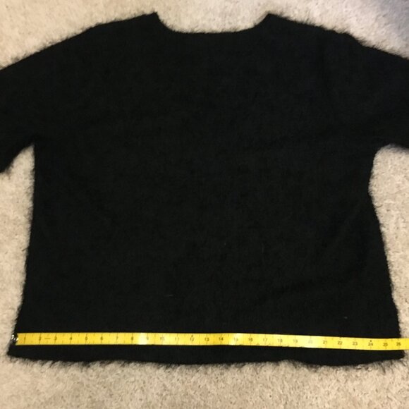 Black Fuzzy Evil Cookie Monster Short Sleeve Top - Picture 8 of 12
